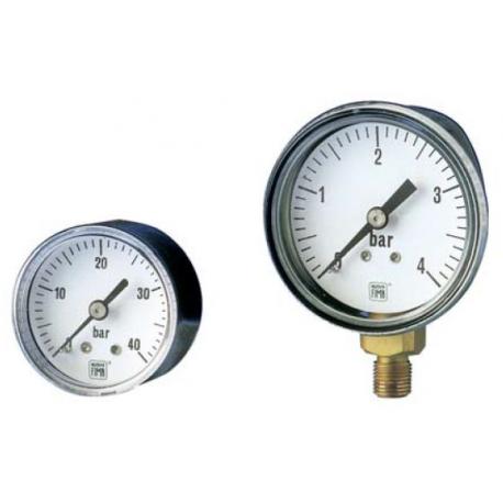 01.01 DN 40-50 Manomètre inox / laiton, non remplissable, DN 40