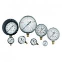 Stainless steel-brass pressure gauges