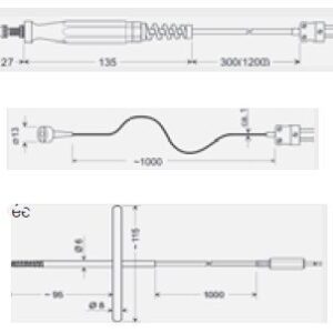 Senseca sondes Pt100, PT1000, type K
